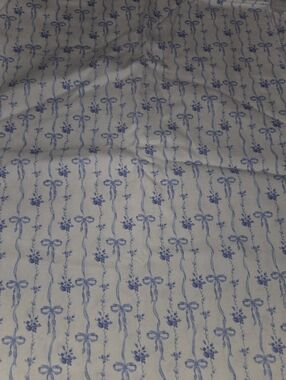 Vintage Garland Bows Cotton Calico Fabric Brother Sister 2.3 Yards